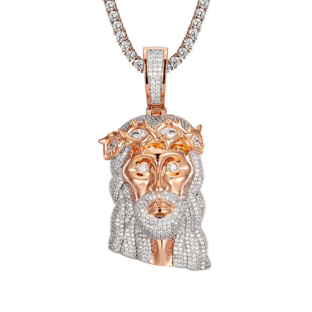 Holy Spirit Rose Gold Religious Jesus Pendant